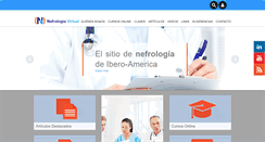 Desktop Screenshot of nefrologiavirtual.com