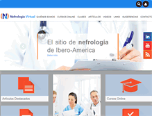 Tablet Screenshot of nefrologiavirtual.com
